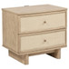 Kailani - 2-Drawer Nightstand Bedside Table - Beige Oak