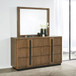 Terrace - 6-Drawer Dresser And Mirror - Ash Brown