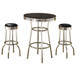 Retro - 3 Pieces Round 1950s Bistro Pub Bar Table Set