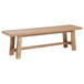 Middleton - Wood Backless Dining Bench Natural - Brown