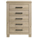 Oakglen - 5-Drawer Bedroom Chest Of Drawers - Weathered Oak
