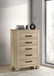Oakglen - 5-Drawer Bedroom Chest Of Drawers - Weathered Oak