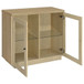 Tilbury - 2-Door Glass Front Accent Display Cabinet - Light Oak