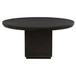 Leandro - 60" Round Dining Table - Burnished Black