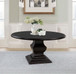 Twyla - 60" Round Wood Dining Room Table - Dark Cocoa