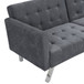 Sofa Bed Convertible Folding Lounge Couch Loveseat Sleeper Sofa Armrests - Dark Gray