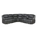 Fargo - (3) 3 Piece Power Reclining Sectional With Right Console - Dark Gray