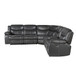 Fargo - (3) 3 Piece Power Reclining Sectional With Right Console - Dark Gray