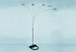Peacock - Shade Floor Lamp - Pewter