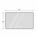 Wall Mirror With Rounded Corners, Temperature Display, Tri-Color Light, Defogging