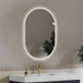 Smart Wall Mounted LED Touch Screen Mirror With Anti-Fog Function And Adjustable Lighting