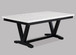 Tanner - Dining Table, Faux Carrara Marble - White / Black