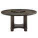 Jeffries - Round Table With Lazy Susan - Espresso