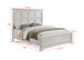 Alexandria - King Panel Bed - White