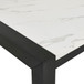 Jules - Faux Marble Dining Table - Charcoal / White