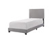 Erin - Twin Nailhead Bed - Gray