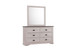 Coralee - Dresser & Mirror - Chalk / Gray