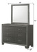 Kaia - Dresser & Mirror - Dark Gray