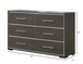 Sharpe - Dresser And Mirror - Dark Gray