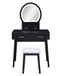 Cecilia - Vanity Table & Stool - Black