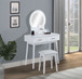 Cecilia - Vanity Table & Stool - White