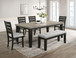 Bardstown - 6 Piece Dining Room Set - Light Gray