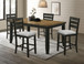 Bardstown - 5 Piece Counter Dining Room Set - Wheat / Charcoal