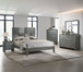 Denker - King 5 Piece Bedroom Set - Gun Metal