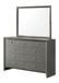 Denker - King 5 Piece Bedroom Set - Gun Metal