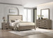 Millie - Twin 4 Piece Upholstered Bedroom Set - Warm Gray