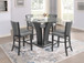 Camelia - 5 Piece Counter Dining Room Set - Gray