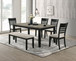 Folio - 6 Piece Dining Room Set - Light Brown / Black