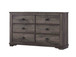 Coralee - King 5 Piece Bedroom Set - Dark Gray