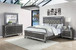Refino - California King 4 Piece Bedroom Set - Gunmetal