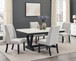 Varley - 5 Piece Dining Room Set With Wing Chairs - White / Gray