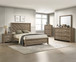 Valor - Twin 5 Piece Bedroom Set - Light Brown