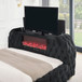 Natalia - King Upholstered Bed With Decking Board Set - Black