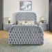 Natalia - Queen Upholstered Bed With Decking Board Set - Gray