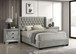 Daphne - Queen Bed - Light Gray Tweed