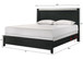 Lamar - King Bed - Black