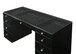 Avery - Vanity Desk With Glass Top - Black