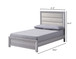 Adelaide - Upholstered Twin Bed - Drift Wood