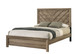 Valor - Queen Panel Bed - Light Bown