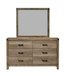 Matteo - Dresser & Mirror - Brown