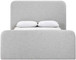 Fira - Linen Textured Fabric Upholstered Bed