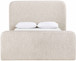 Fira - Linen Textured Fabric Upholstered Bed