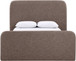 Fira - Linen Textured Fabric Upholstered Bed