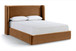 Kendall - Velvet Upholstered Bed - Saddle