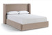 Kendall - Velvet Upholstered Bed - Taupe