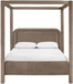 Salina - Velvet Upholstered Bed - Taupe